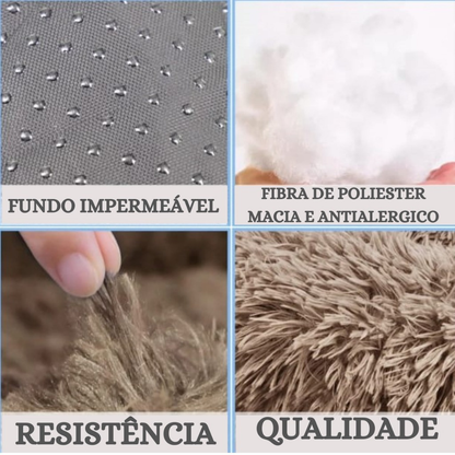 CAMA PET DONUT NUVEM PELUCIA REDONDA CAMINHA NINHO CASINHA CASA Cachorros Gatos NUVEM 40CM