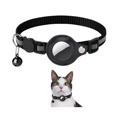 Coleira Com Capa Fixa para Airtag Rastreador Gps Guizo Pet Cães Gatos