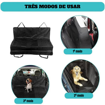 Capa de Banco para Cachorros e Gatos - Capa Impermeável + cinto